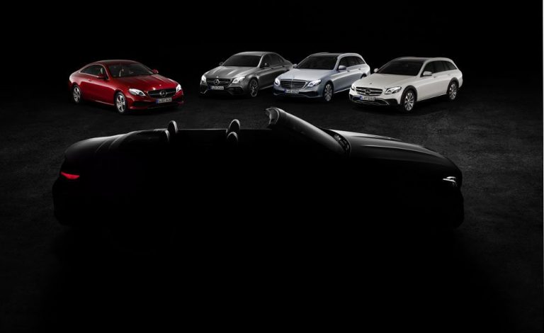 Mercedes E Cabrio. La familia al completo