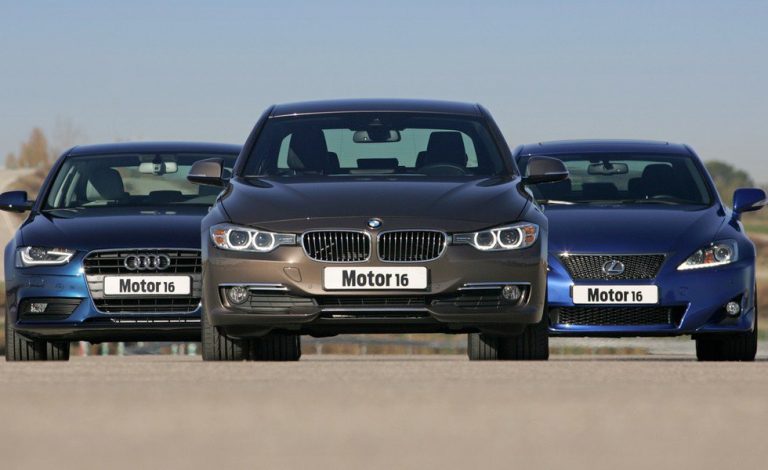 Audi A4 2.0 TDI, BMW 318d y Lexus IS 200 d, tres «señores» con mucha clase