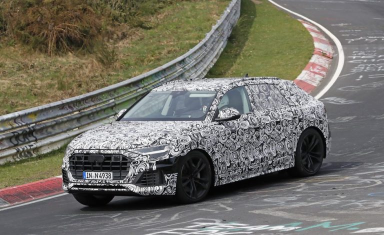 Audi Q8 2018. Primeros kilómetros en circuito