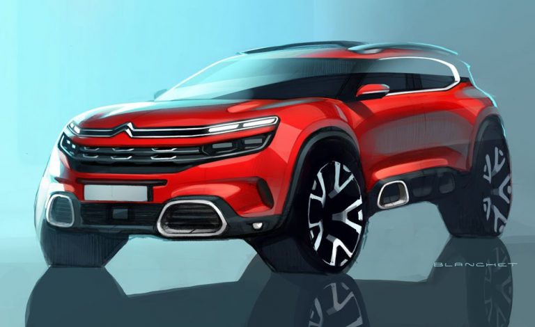 Citroën C5 Aircross. Los primeros bocetos