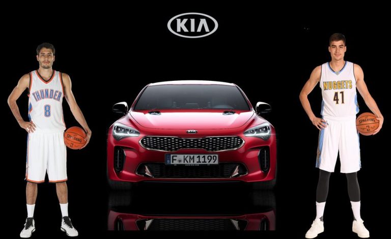 Kia Stinger. Abrines y Hernangómez lo presentan
