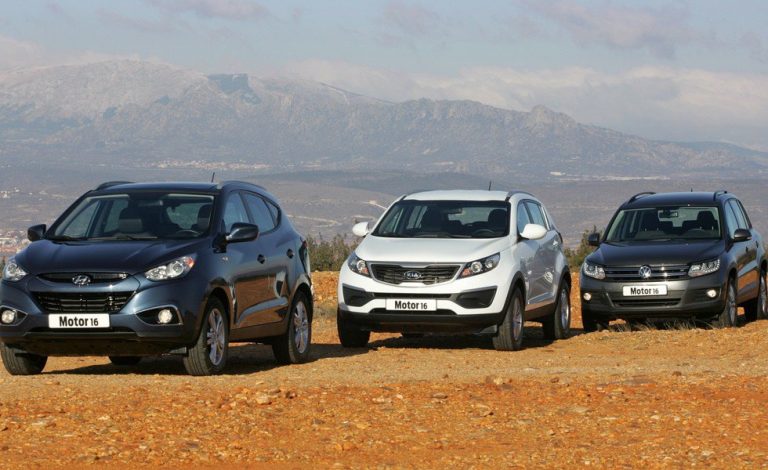 Hyundai iX35 1.7 CRDI, Kia Sportage 1.7 CRDI y VW Tiguan 2.0 TDI