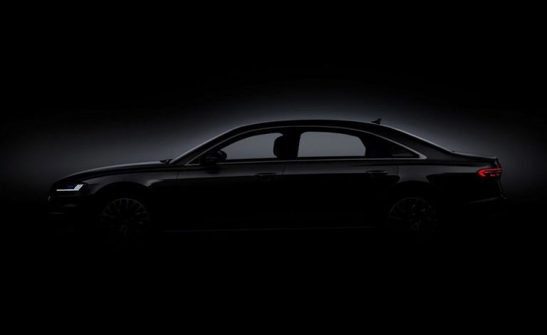 Audi A8 2018. Aquí tienes su sugerente silueta