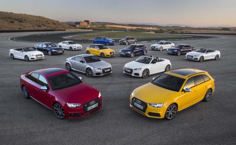 Gama S de Audi. 7.356 CV en el mismo día