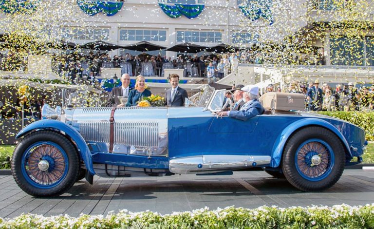 Mercedes-Benz de 1929. Ganador del concurso de elegancia de Pebble Beach 2017