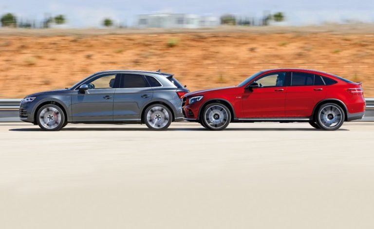 Audi SQ5 3.0 TFSI Quattro Tiptronic frente a Mercedes-AMG GLC 43 4Matic Coupé. Dos SUV que aman el asfalto