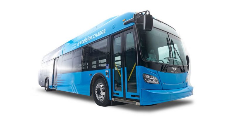 New Flyer Xcelsior CHARGE. Con la capacidad de baterías de 9 Tesla