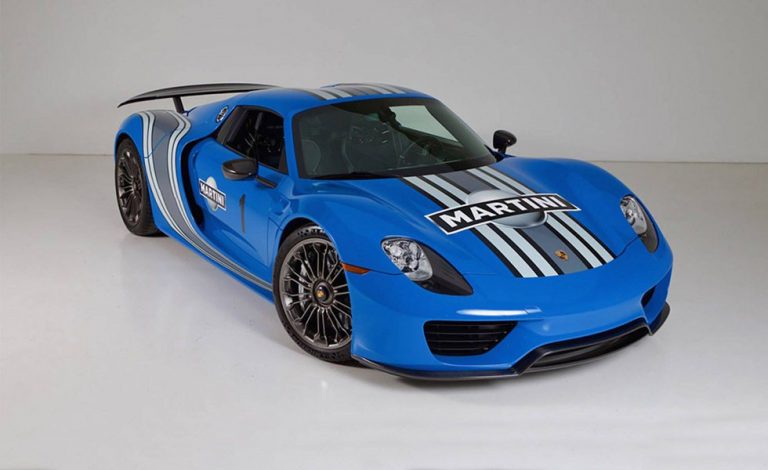 Porsche 918 Spyder. El único con este color VooDoo