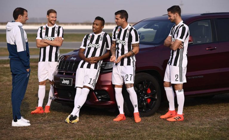 Juventus de Turín. Pone a prueba la gama Jeep