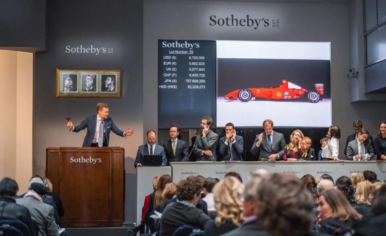 Ferrari F2001. Se subasta por 7,5 millones de dólares