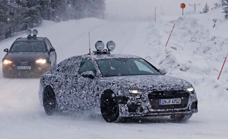 Audi A6 2018. En la nieve