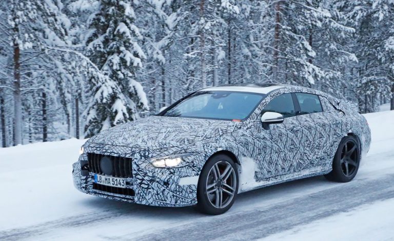 Mercedes AMG GT4 2018. A tope en la nieve
