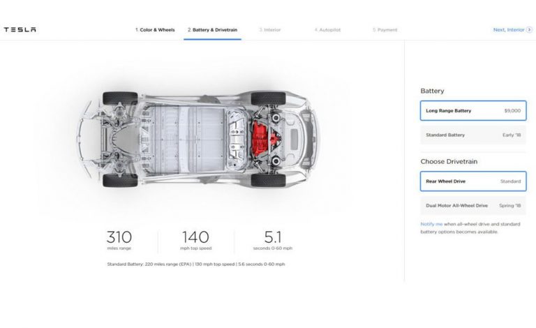 Tesla Model 3. Nuevas versiones para este eléctrico