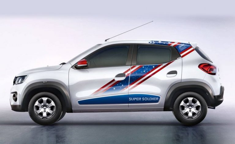 Renault Kwid Super Hero Edition. Disfrazado de superhéroe