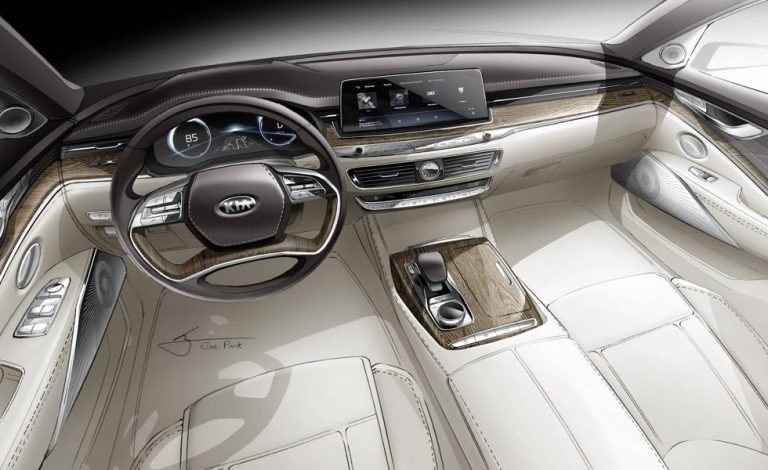 Kia K900. Un interior minimalista con tecnología avanzada