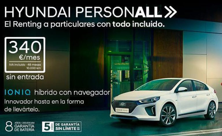 Hyundai Personall. Renting para particulares
