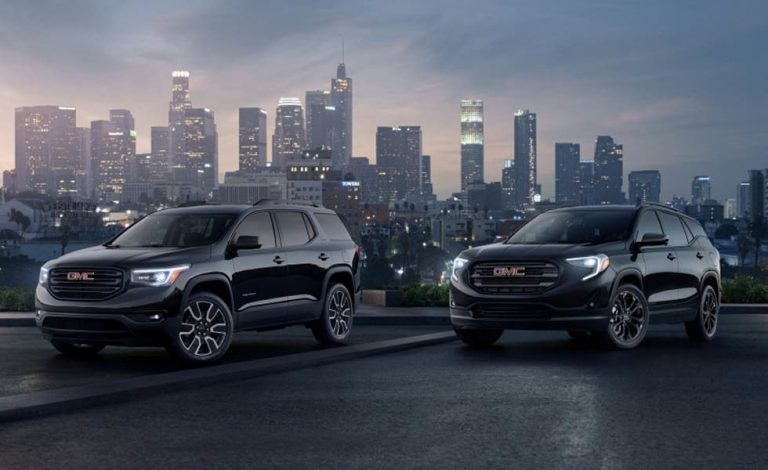 Los GMC Terrain y Acadia se visten de color negro