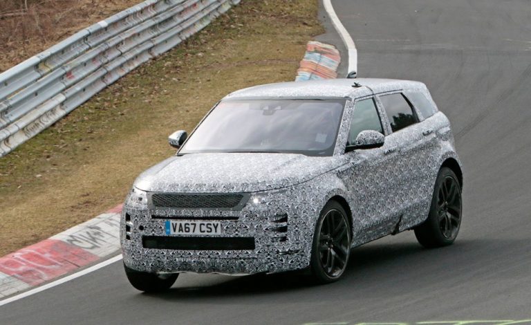 El Range Rover Evoque 2018 se prepara en Nürburgring