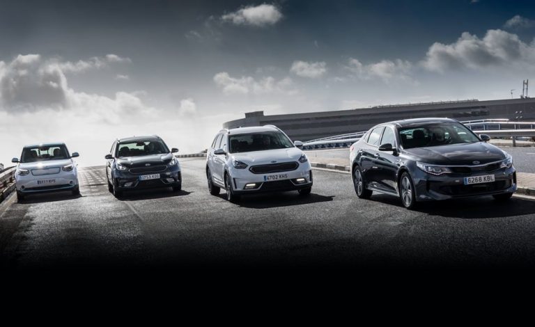 Al volante de la gama Kia Eco. Los verdes de Kia