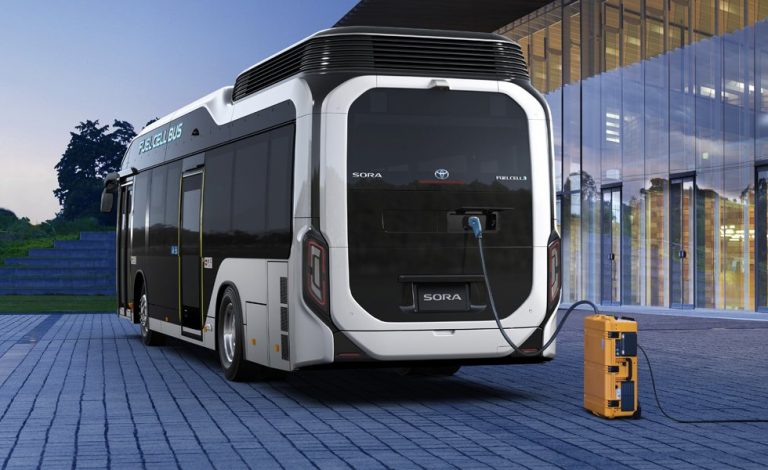 Toyota Sora. El primer autobús de pila de combustible en Japón