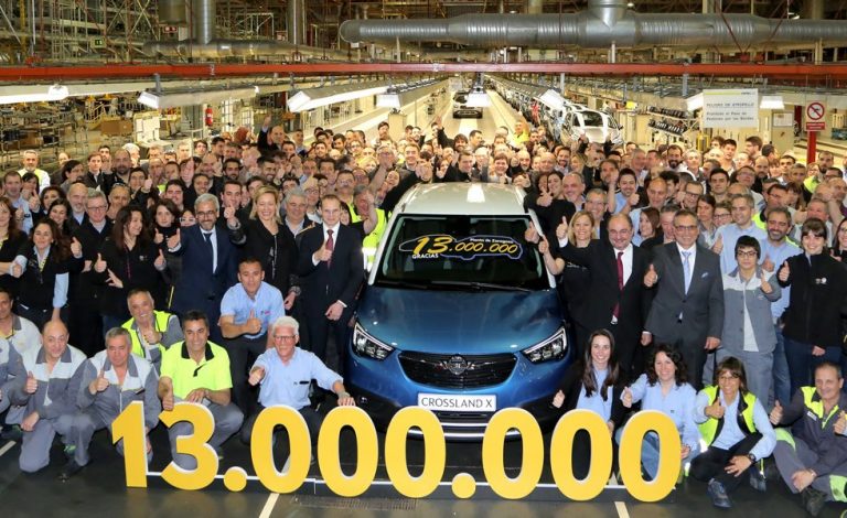 La planta de PSA en Zaragoza alcanza los 13 millones de vehículos producidos