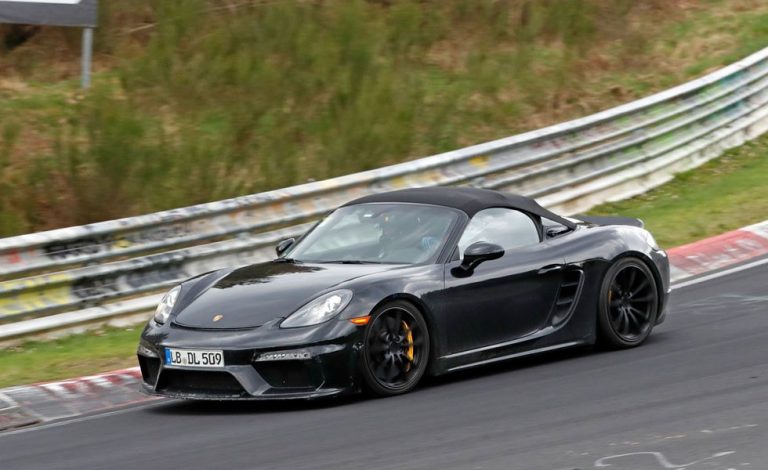 El Porsche Boxster Spyder 2018, a la carga en Nürburgring