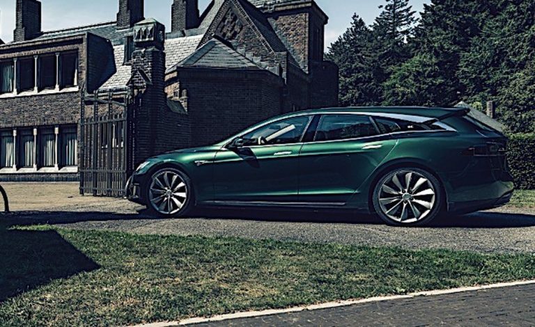 Tesla Model S Shooting Brake. Made in Holland