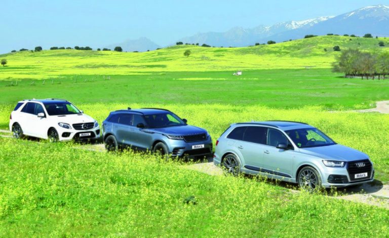 Audi Q7 3.0 TDI Quattro/Mercedes GLE 350d 4Matic/Range Rover Velar D240 4WD. Los señores de las cumbres