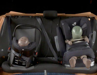 Crash test de sillas infantiles (frontal)