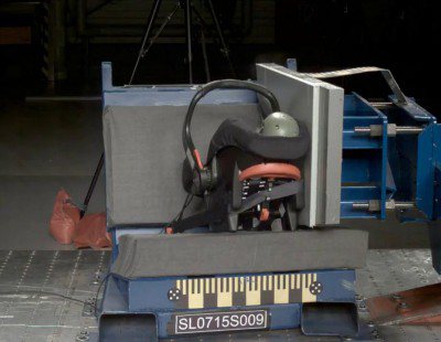 Crash test de sillas infantiles (lateral)