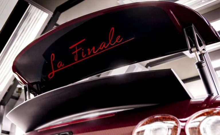 Bugatti Veyron «La Finale». Su carrera comercial llega a su fin