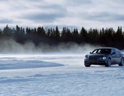 Así se desenvuelven los Bentley sobre el hielo