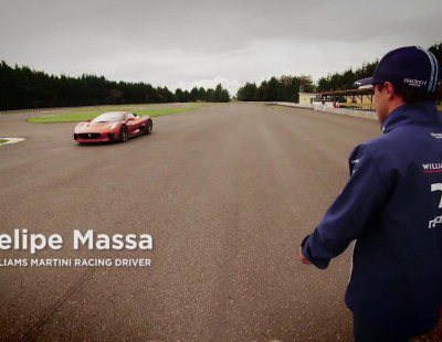 Felipe Massa prueba el Jaguar C-X75