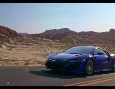 El Acura NSX en movimiento