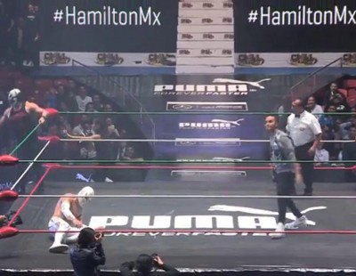 Hamilton también vuela sobre el ring