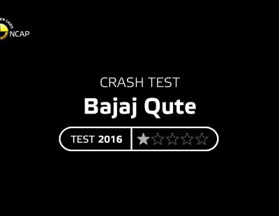 Crash test EuroNcap Bajaj Qute