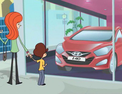 La vida con Hyundai en dibujos animados