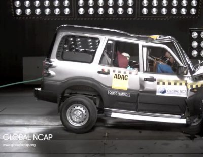 Crash Test GlobalNCAP Mahindra Scorpio (sin airbags)