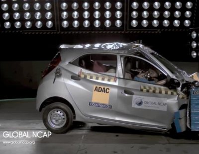 Crash Test GlobalNCAP Hyundai Eon (sin airbags)