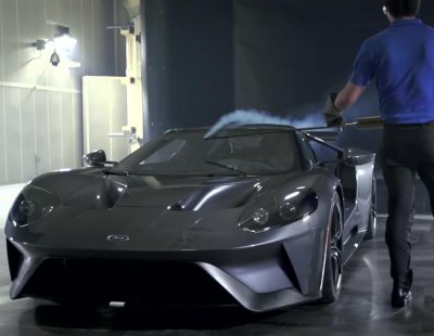 Ford perfecciona su Ford GT en el túnel de viento