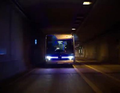 El Mercedes-Benz Future Bus tiene radares, una docena de cámaras y un sistema de localización GPS