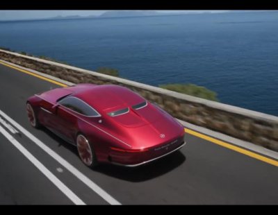 El Vision Mercedes-Maybach 6 en movimiento
