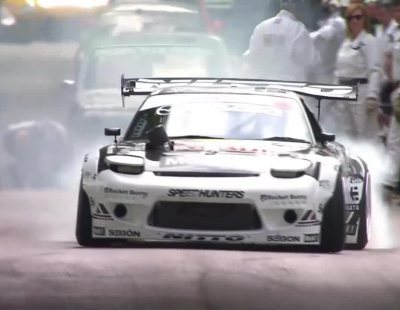 Mad Mike y su RedBull RX-7 en GoodWood