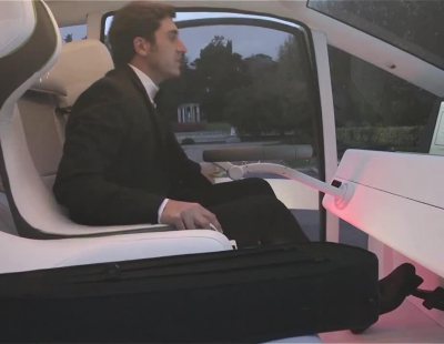 Rinspeed Oasis. Reparte pizzas y tiene jardín