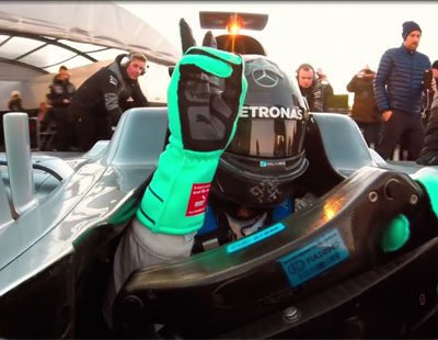 Nico Rosberg se hace el selfie más veloz de la Fórmula 1
