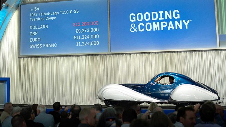 Más de 12 millones han pagado por este bello Talbot Lago T150 de 1937