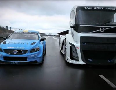 Volvo V60 Polestar vs Camión Volvo 'The Iron Knight'