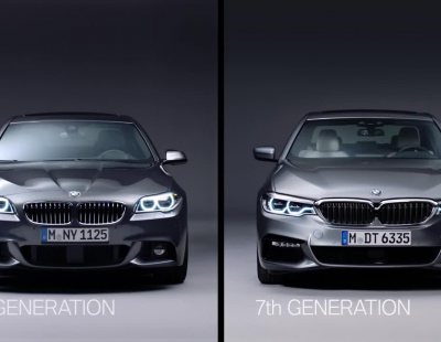 BMW contra BMW. El Serie 5 de la 6ª y la 7ª generación se enfrentan.