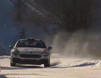 El Abarth 124 Rally en la salida de la 85 edición del Rally de Monte Carlo