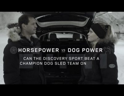 Hagan sus apuestas… ¿Land Rover Discovery Sport o este trineo con 6 huskies?
